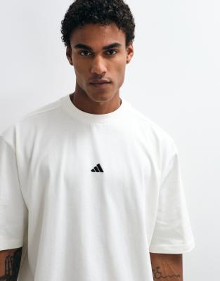 Adidas Unisex Blanc T-Shirt Single - Image 2