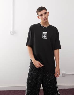 adidas Originals - T-shirt oversize - Noir