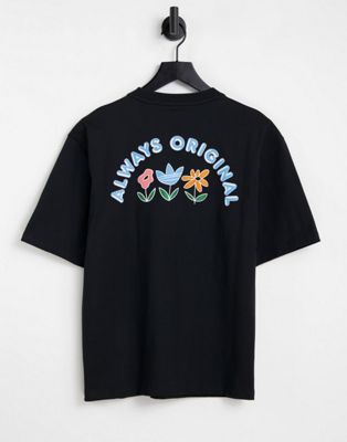 adidas Originals t-shirt with back print in black | ASOS