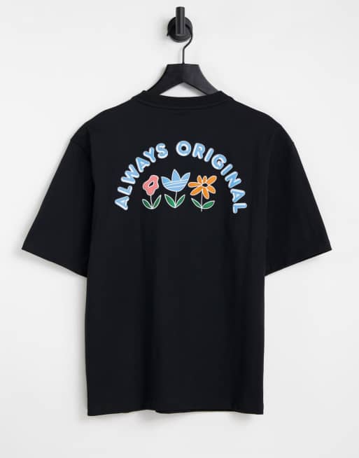 adidas Originals t-shirt with back print in black