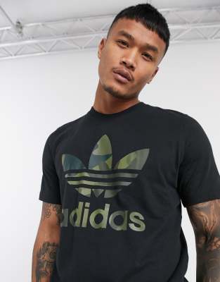 Adidas trefoil best sale camo t shirt