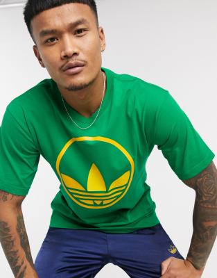 adidas trefoil tee green