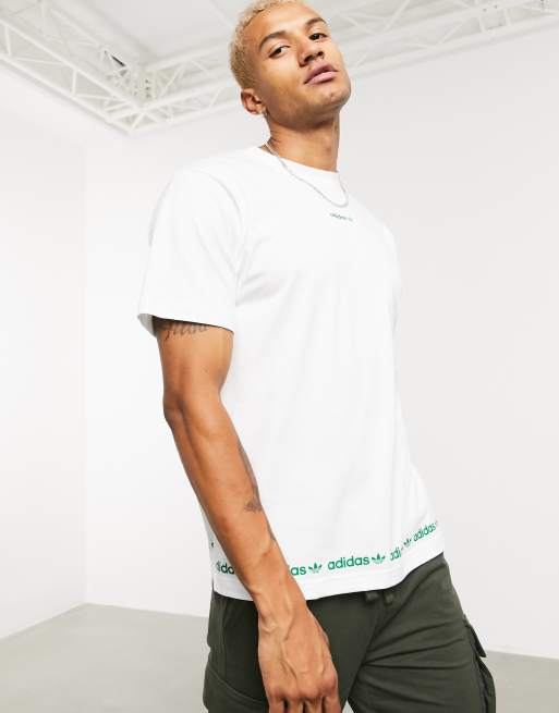 Adidas white collar t sales shirt