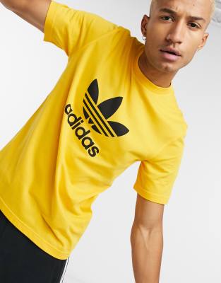 gold trefoil adidas shirt