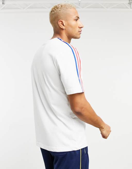 adidas t-shirt with lock up 3D in white | ASOS