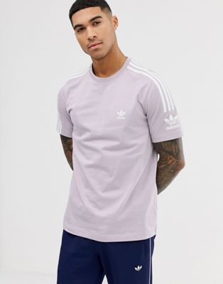 adidas Originals t-shirt with lock up logo in lilac | ASOS