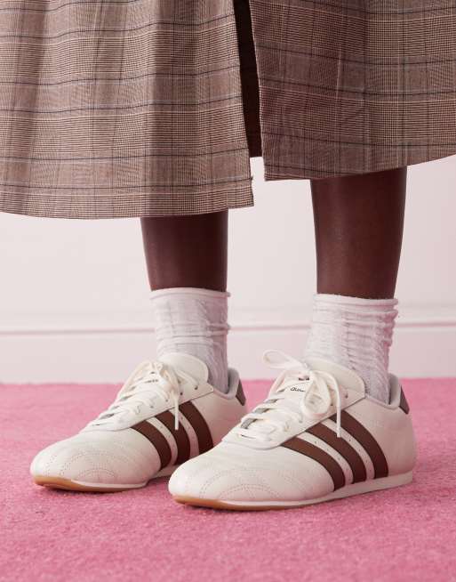 adidas Originals Taekwondo lace sneakers in off white and brown | ASOS