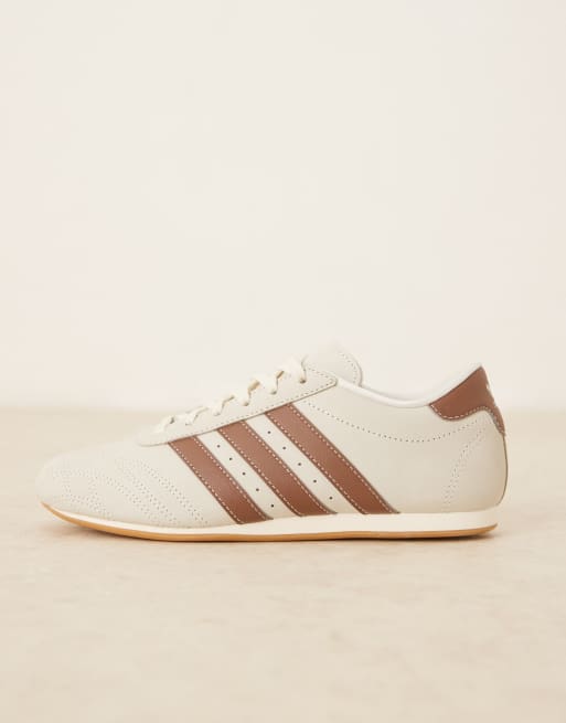 ◆adidas◆ Taekwondo Off White Brown JR3956 Adidas Originals Taekwondo Off White Dark Brown Gum Womans