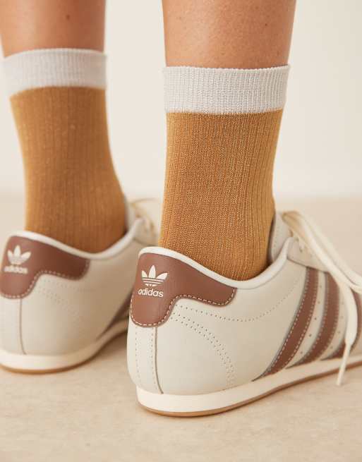 スニーカー adidas Taekwondo Race Off White Brown adidas Originals Taekwondo lace sneakers in off white and