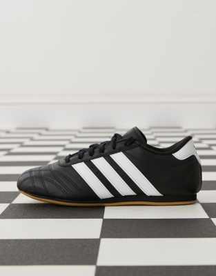 adidas Originals Taekwondo lace up sneakers in black and white