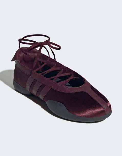 adidas Originals - Taekwondo Mei - Ballerines plates - Bordeaux - view 1