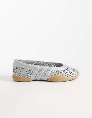 Adidas Originals Taekwondo Mei Ballet Flats In Gray