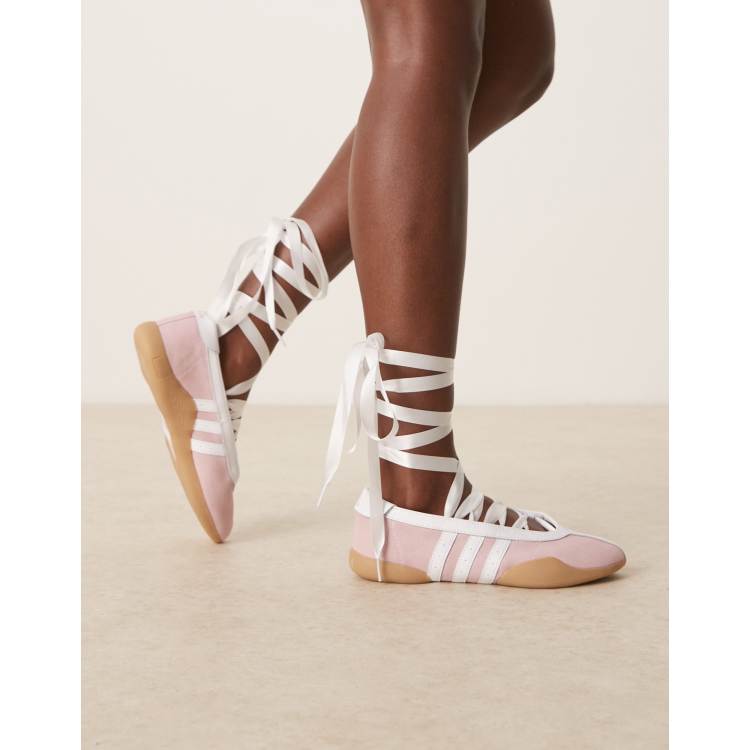 adidas Originals Taekwondo Mei Ballet sneakers in light pink and