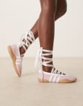 [adidas Originals] adidas Originals Taekwondo Mei Ballet sneakers in light pink and white 36 Light pink
