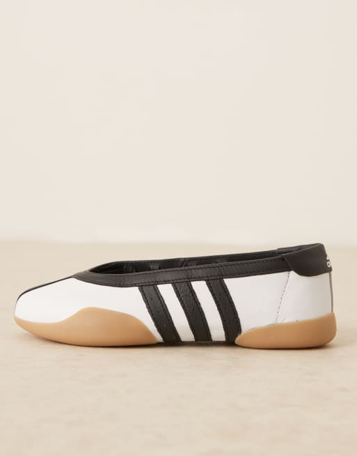 adidas Originals Taekwondo Mei Ballet trainers in white and black