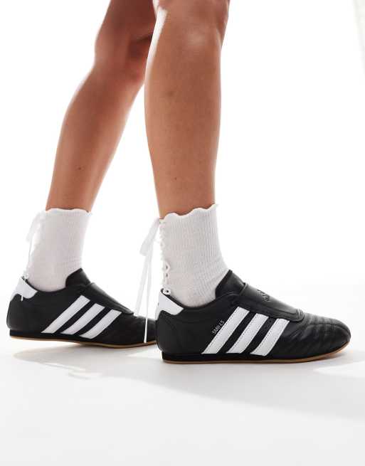 adidas Originals Taekwondo sneakers in black and white