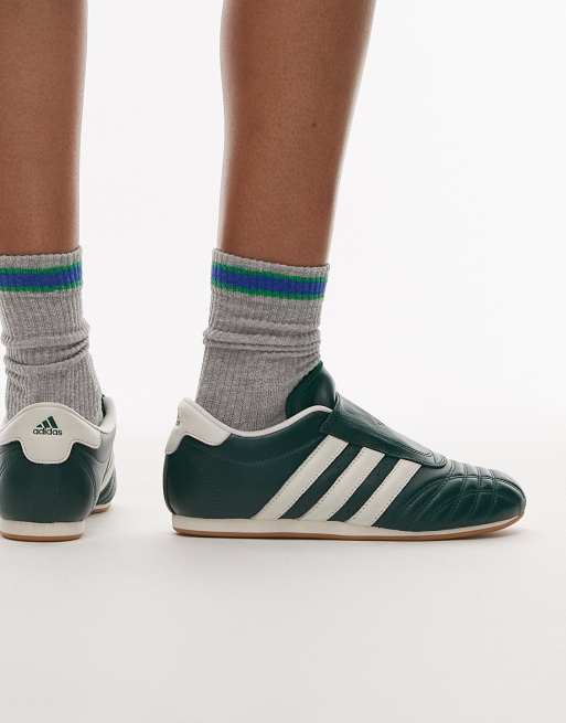 adidas Originals Taekwondo sneakers in dark green and white ASOS
