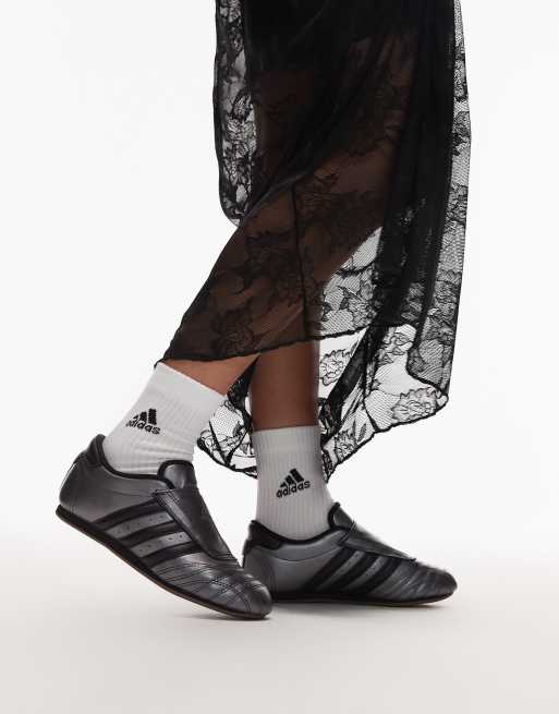 adidas Originals Taekwondo sneakers in dark silver and black | ASOS