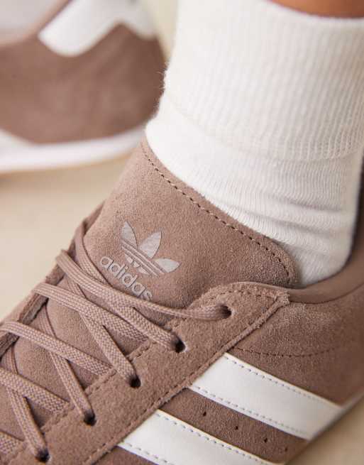 adidas Originals - Taekwondo - Sneakers stringate marroni e bianche, 3 di 5