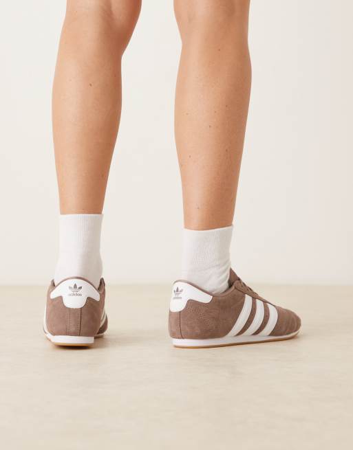 adidas Originals - Taekwondo - Sneakers stringate marroni e bianche, 4 di 5