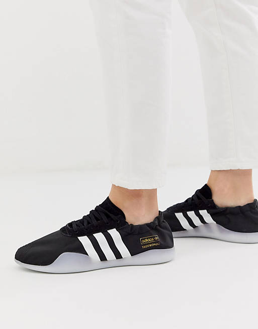 unpleasant Grease sail adidas Originals Taekwondo Team sneakers in black | ASOS