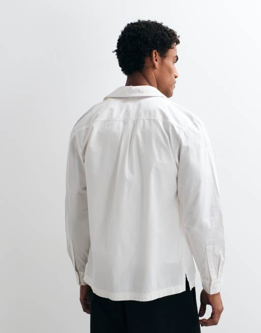 adidas Originals tailored shirt in white, 2 of 5