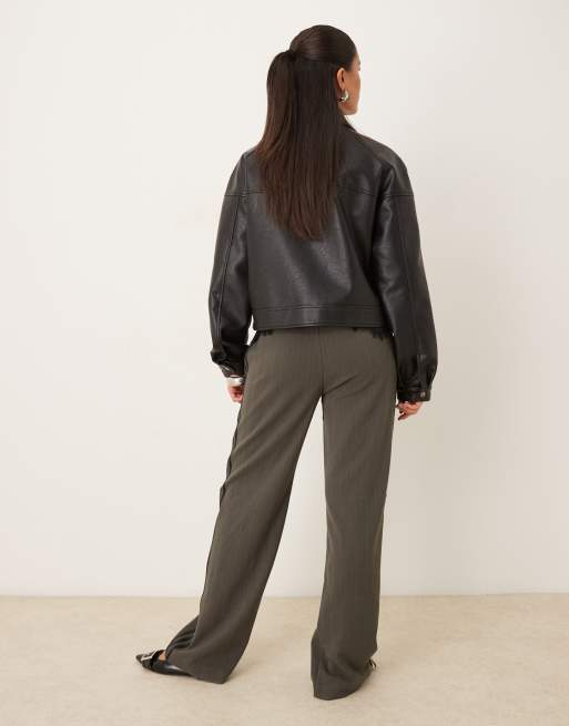 adidas Originals tailored track pants in brown and black