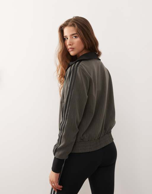 adidas Originals Tailored tracksuit jacket in olive ASOS