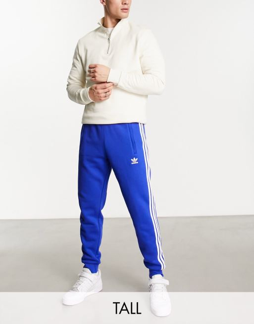 Blue sweatpants with white stripe new arrivals