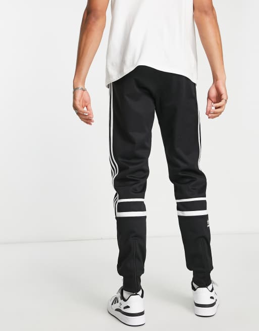 Adidas originals adicolor popper joggers in black cw1283 sale
