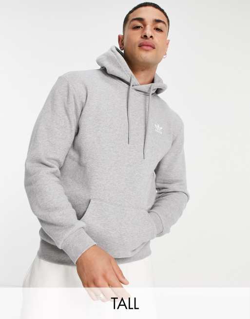 adidas Originals Tall - Essentials - Grå hættetrøje med trekløverlogo