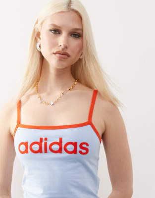 Adidas Originals Tank Top In Blue