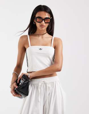 Adidas Originals tank top with terrycloth detailling in off white ivory 6790₽