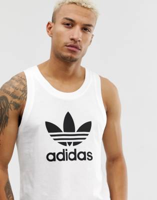 white adidas vest