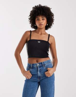 adidas Originals - Tanktop aus Frottee in Schwarz