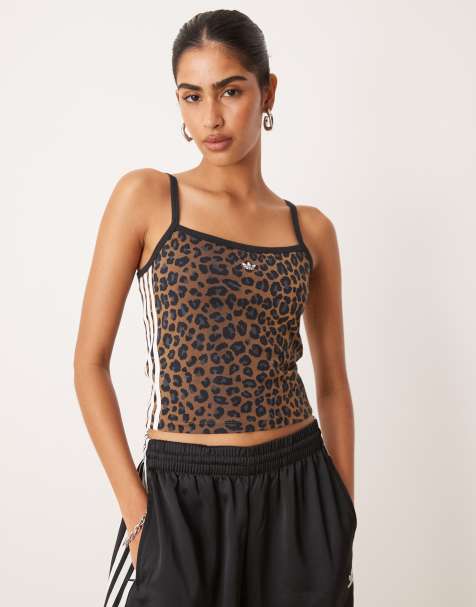 adidas Originals – Tanktop mit Leopardenmuster - view 1