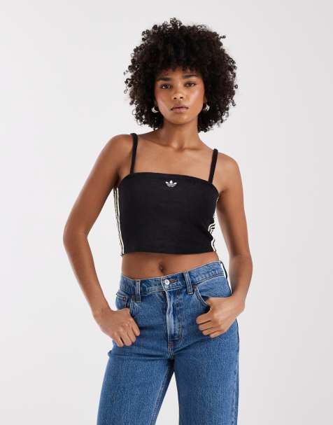 adidas Originals - Tanktop van badstof in zwart - view 1