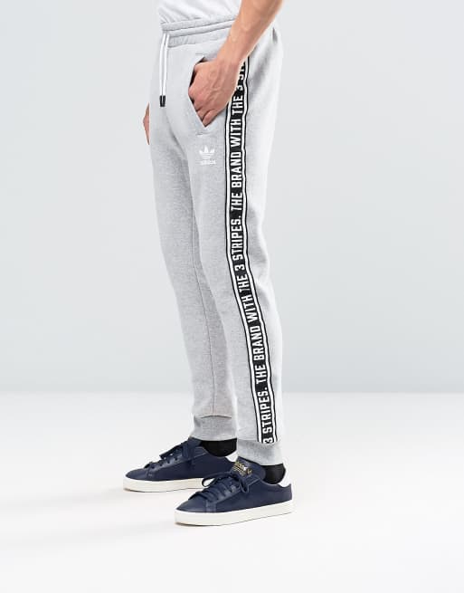 adidas Originals Taping Joggers In Grey AY8268 ASOS