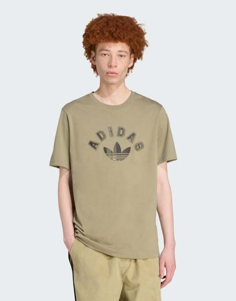 adidas Originals Tartan regular tee in orbit green