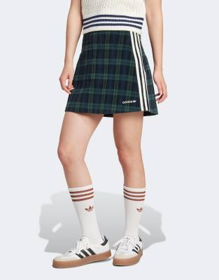 tartan skirt in green