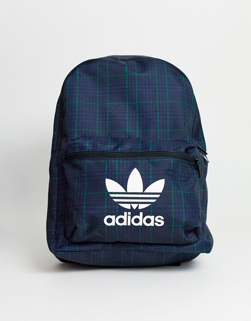 adidas Originals tartan trefoil backpack