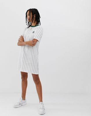 green and white adidas dress