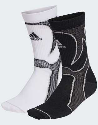 adidas Originals - Teamgeist - 2 Paar Crew-Socken in Schwarz