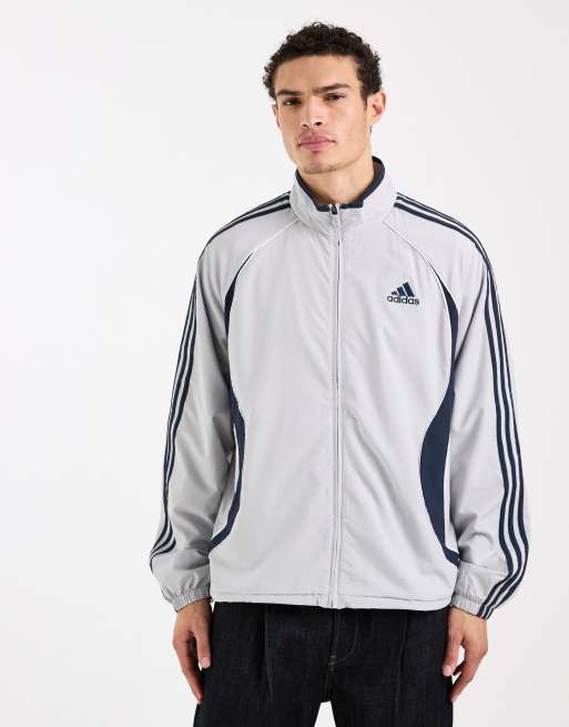 adidas Originals – Teamgeist Adicolor – Trainingsoberteil in Grey Two, 2 von 5