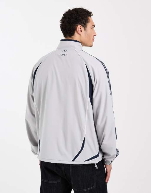adidas Originals – Teamgeist Adicolor – Trainingsoberteil in Grey Two, 3 von 5