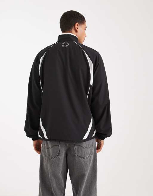 adidas Originals – Teamgeist Adicolor – Trainingsoberteil in Schwarz, 3 von 5