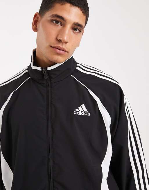adidas Originals – Teamgeist Adicolor – Trainingsoberteil in Schwarz, 5 von 5