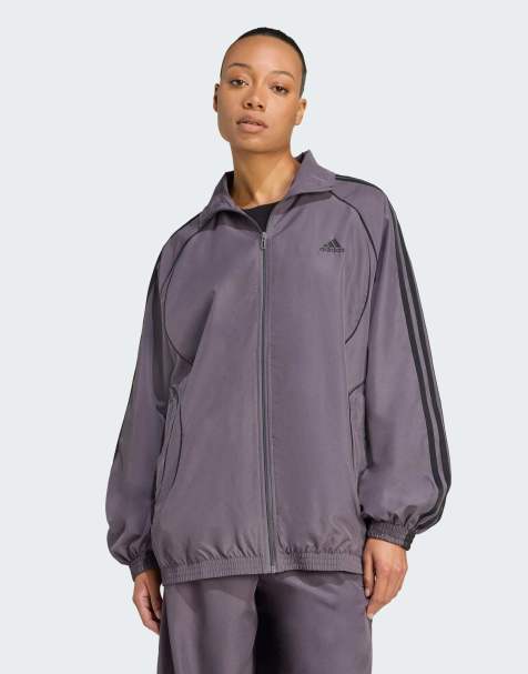 adidas Originals - Teamgeist - Giacca sportiva oversize grigia e nera - view 1