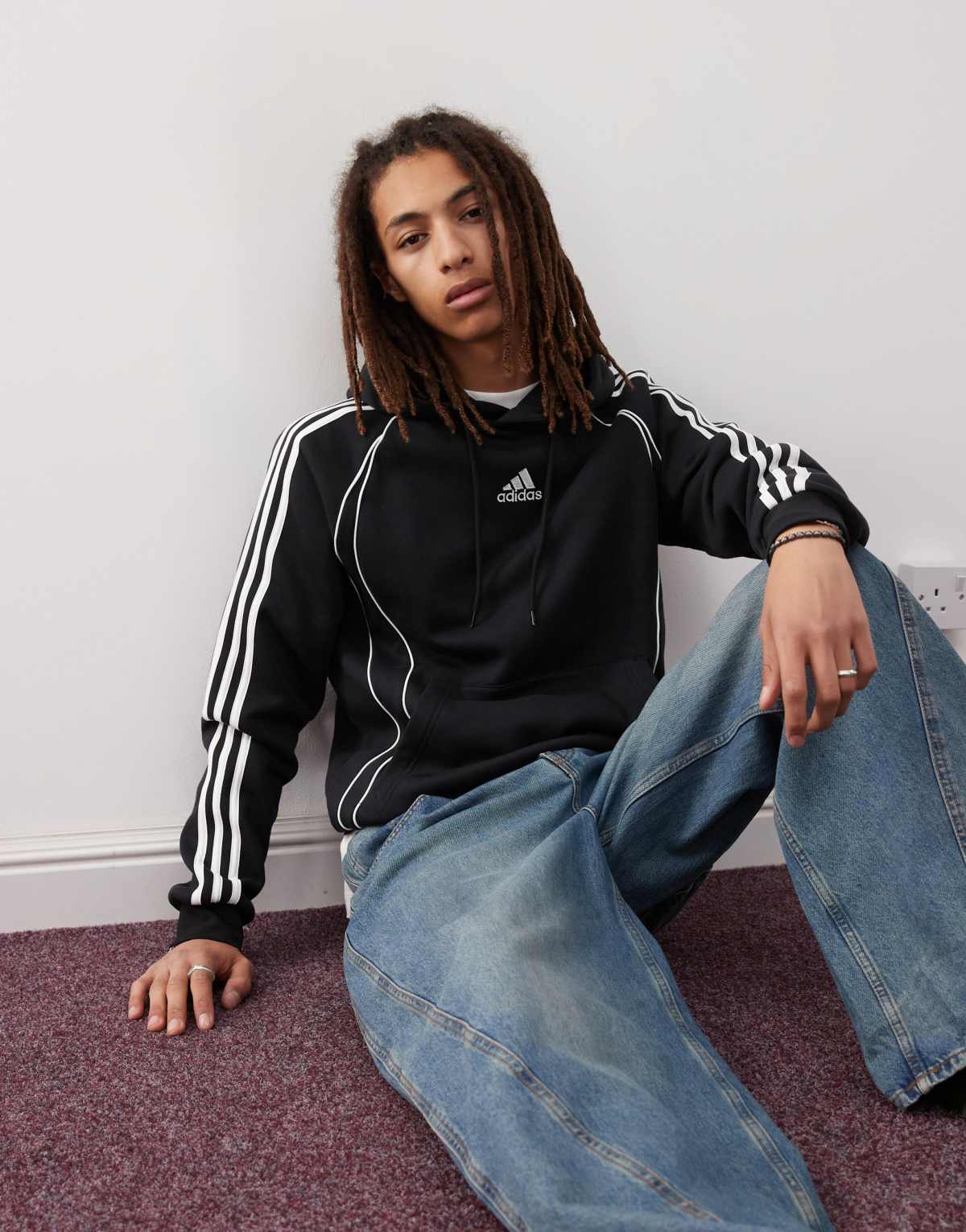 adidas Originals Teamgeist hoodie in black