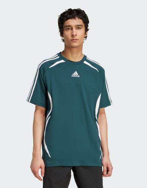 adidas Originals - Teamgeist - Mørkegrøn T-shirt i bomuld - view 1